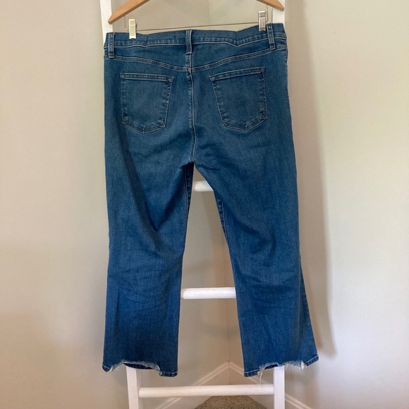 J Brand Raw Hem Selena Flare Demi Boot Crop Jeans - Picture 7 of 10